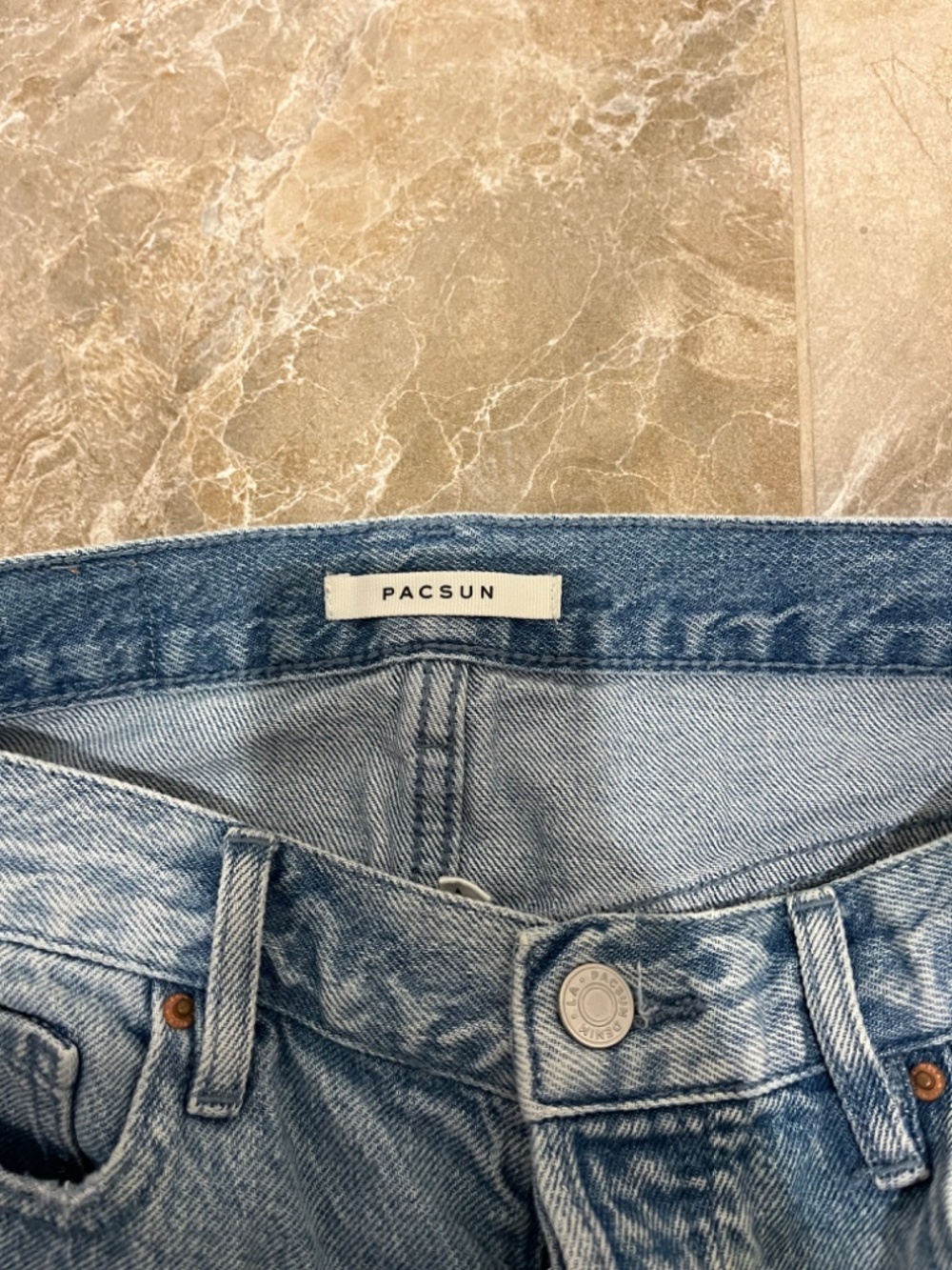 Pacsun Lightwash Jean Shorts - Picture 3 of 5